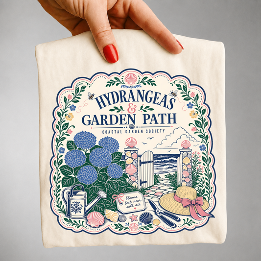 Hydrangeas & Garden Path