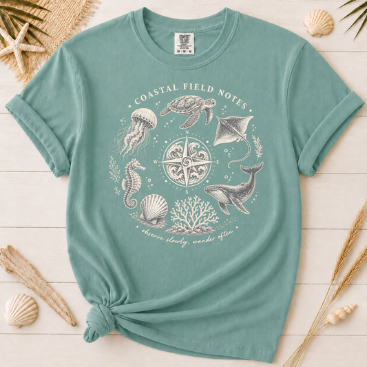 Coastal Field Notes Nautical Graphic Tee