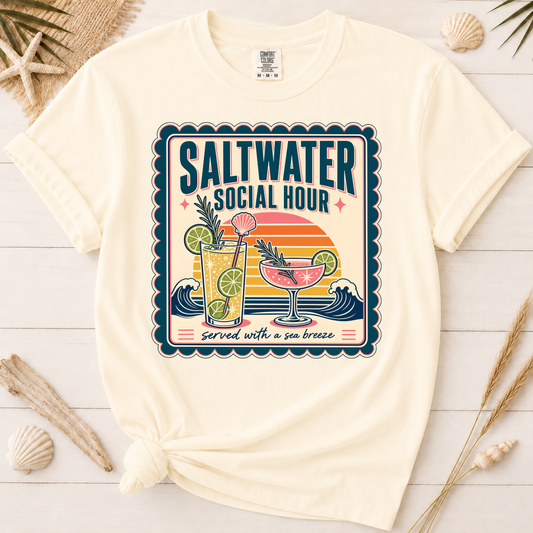Saltwater Social Hour Coastal Graphic Tee