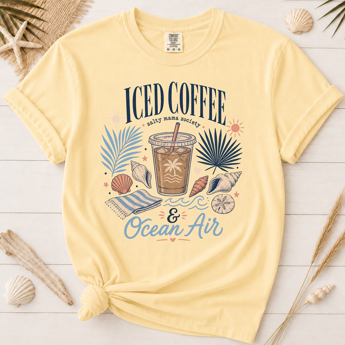 Iced Coffee & Ocean Air Graphic Tee