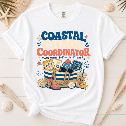 Coastal Chaos Coordinator Mom Graphic Tee