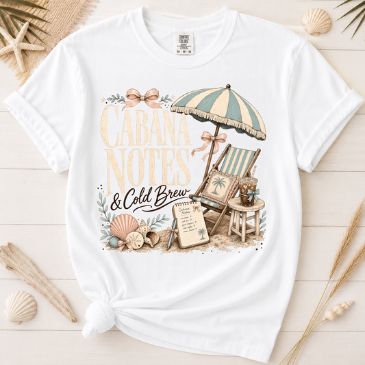 Cabana Notes & Cold Brew Graphic Tee