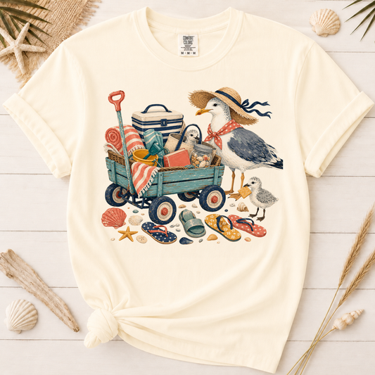 Coastal Mom Beach Wagon Graphic Tee