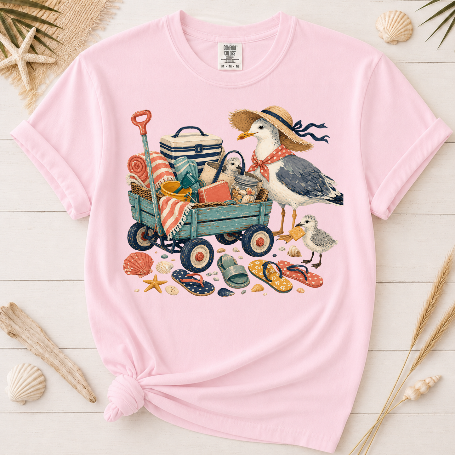 Coastal Mom Beach Wagon Graphic Tee