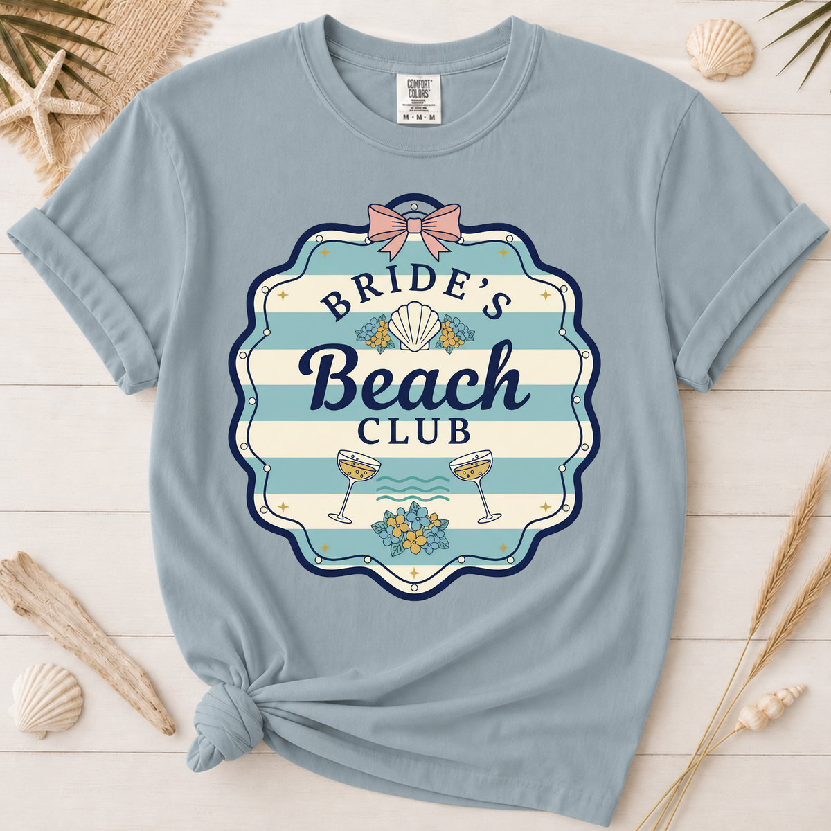 Bride's Beach Club Bachelorette Beach Party Graphic Tee
