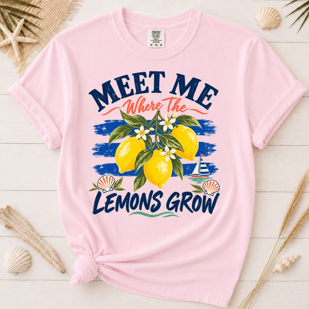Meet Me Where the Lemons Grow Amalfi Coast Graphic Tee