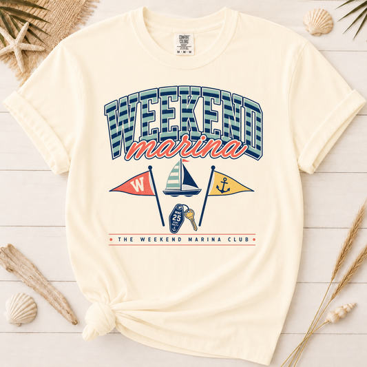 Weekend Marina Nautical Graphic Tee