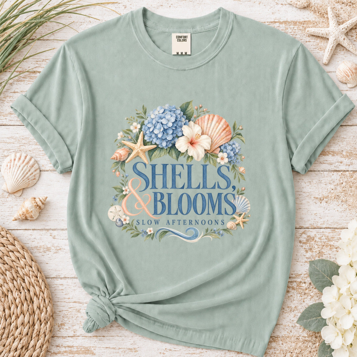 Shells Blooms & Slow Afternoons Graphic Tee