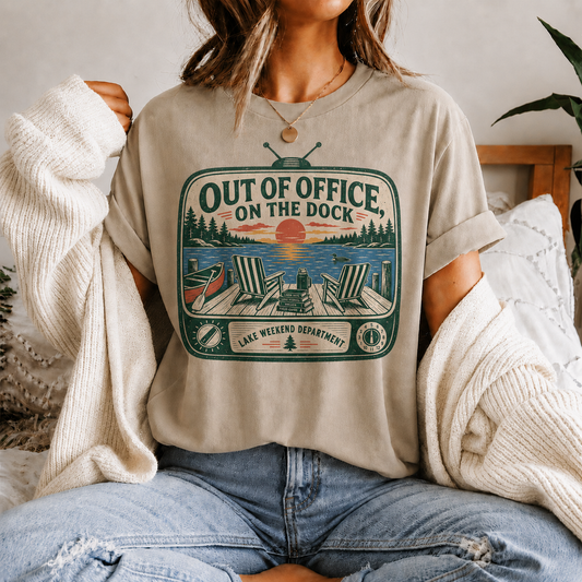 Out of Office on the Dock Graphic Tee