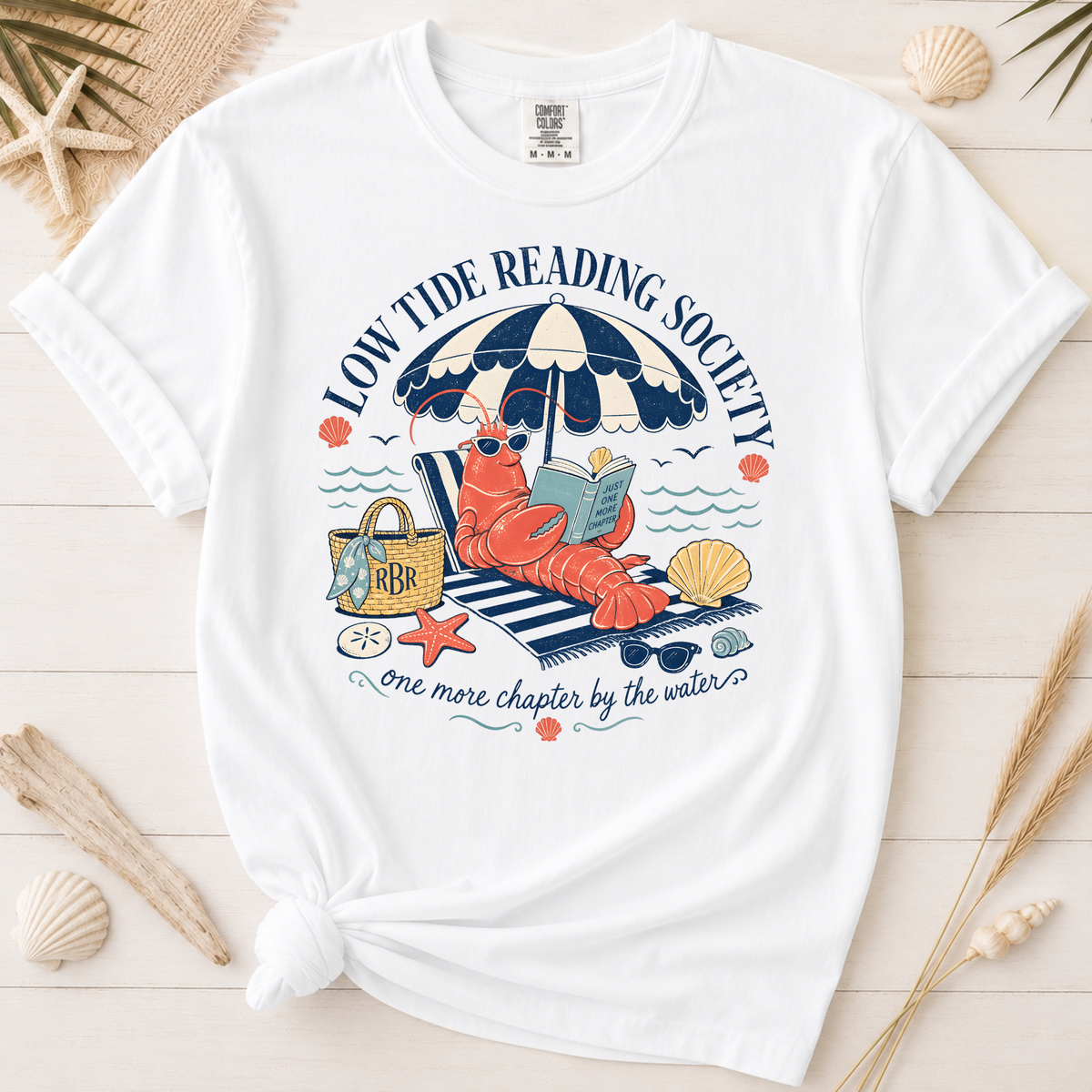 Low Tide Reading Society Graphic Tee for Book Lovers