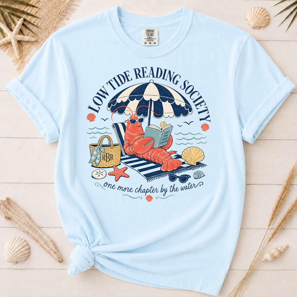 Low Tide Reading Society Graphic Tee for Book Lovers