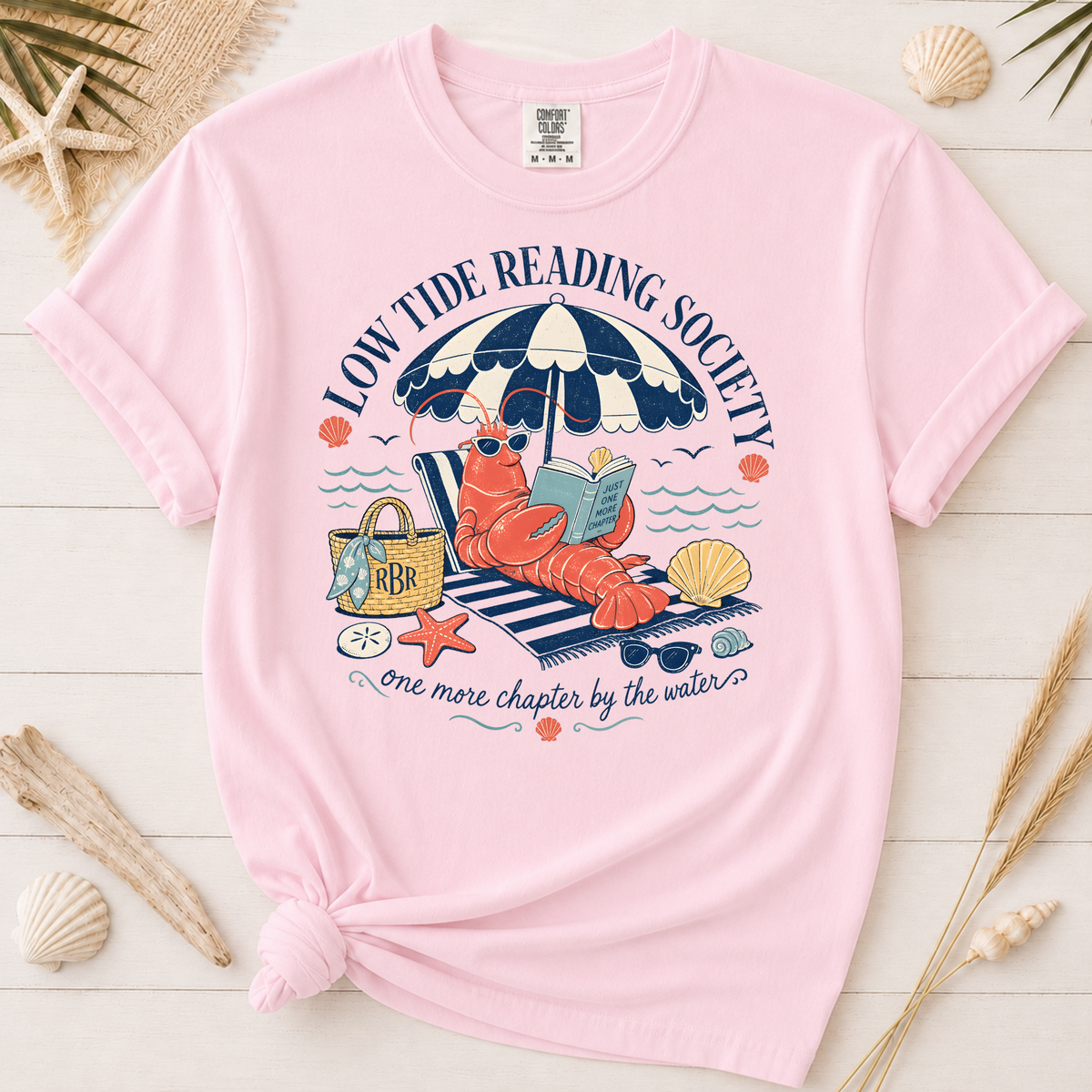 Low Tide Reading Society Graphic Tee for Book Lovers