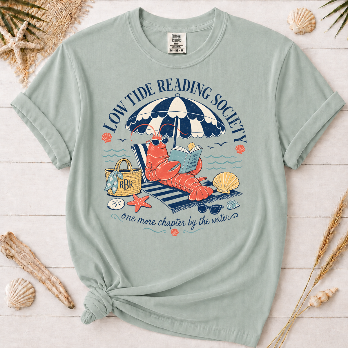 Low Tide Reading Society Graphic Tee for Book Lovers