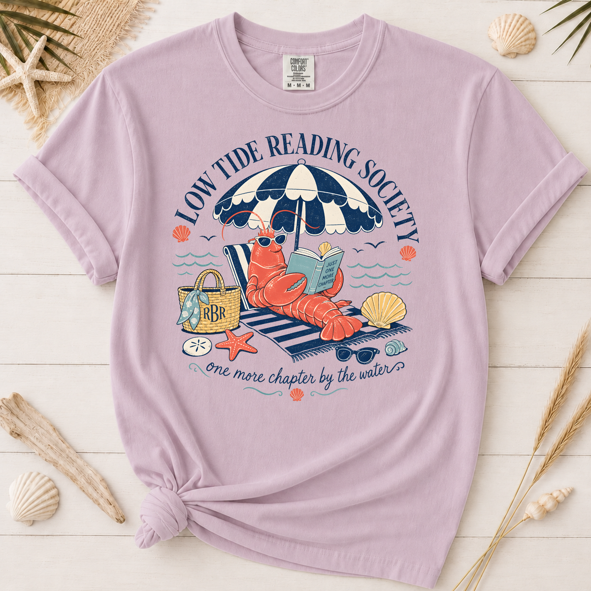 Low Tide Reading Society Graphic Tee for Book Lovers