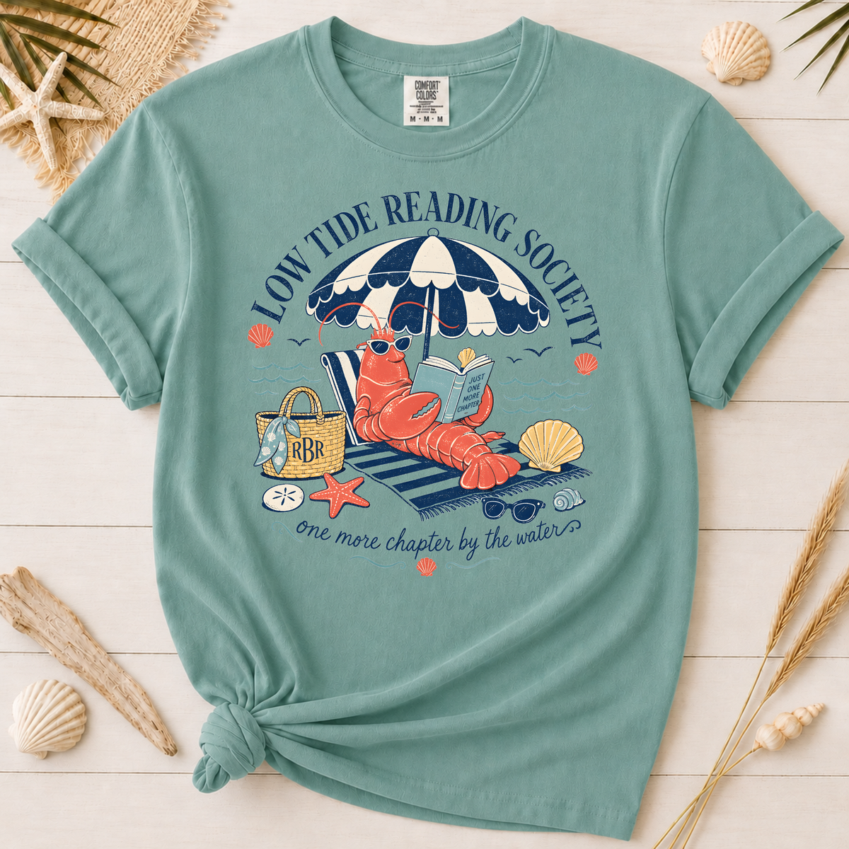 Low Tide Reading Society Graphic Tee for Book Lovers