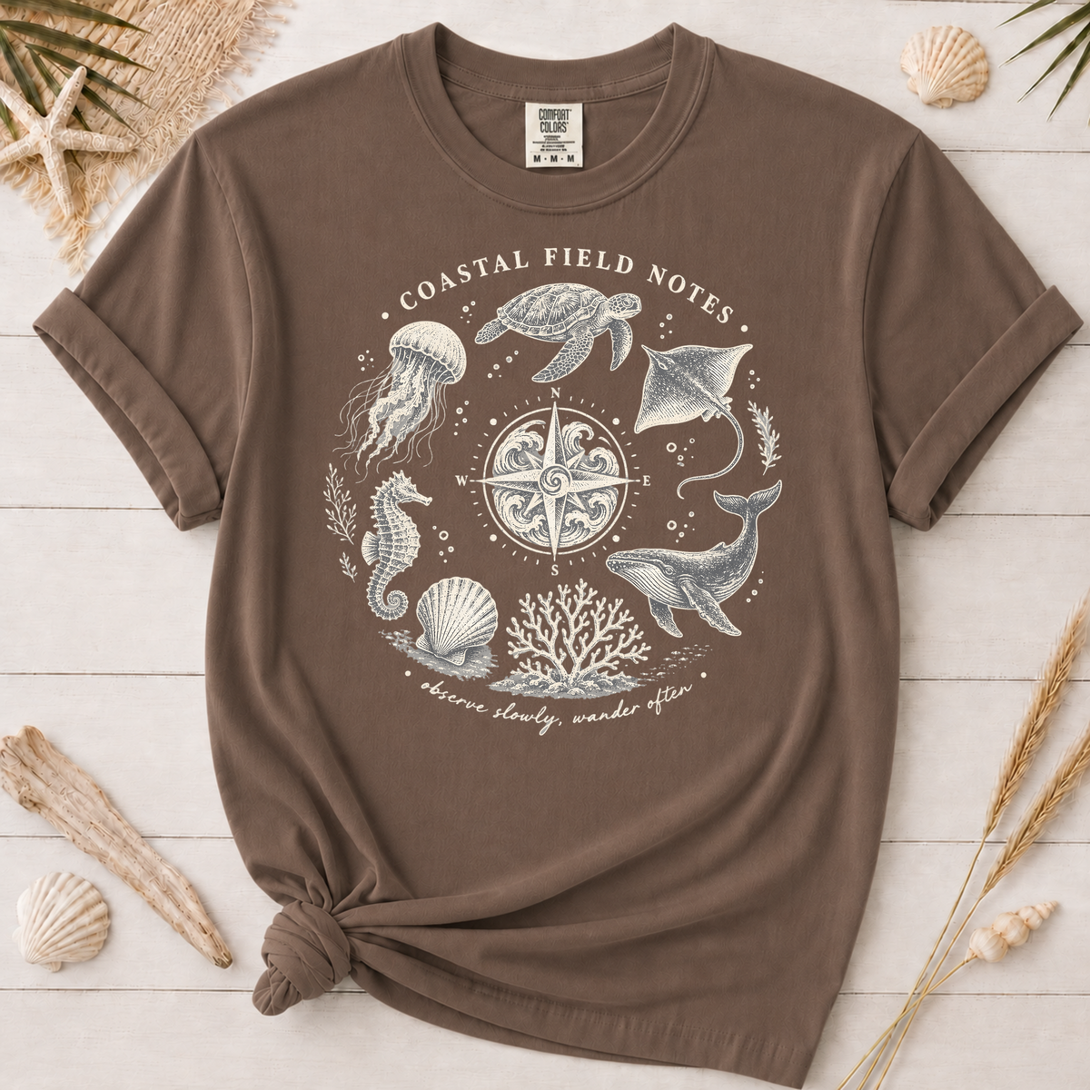 Coastal Field Notes Nautical Graphic Tee