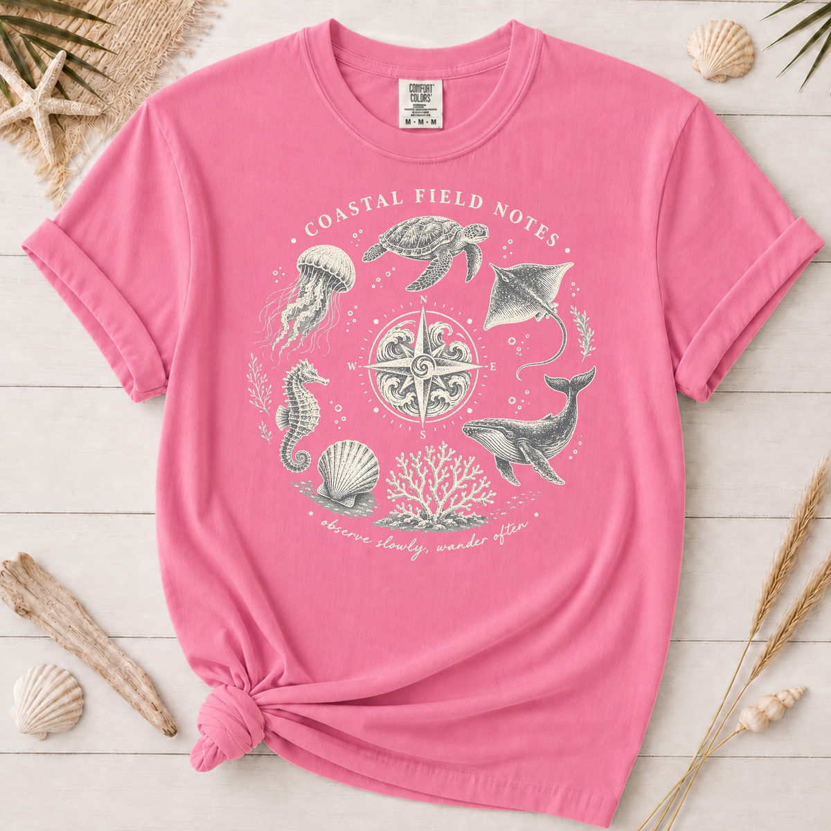 Coastal Field Notes Nautical Graphic Tee