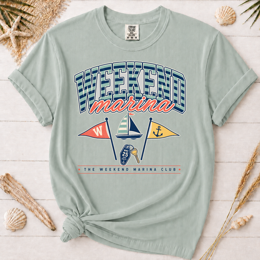 Weekend Marina Nautical Graphic Tee