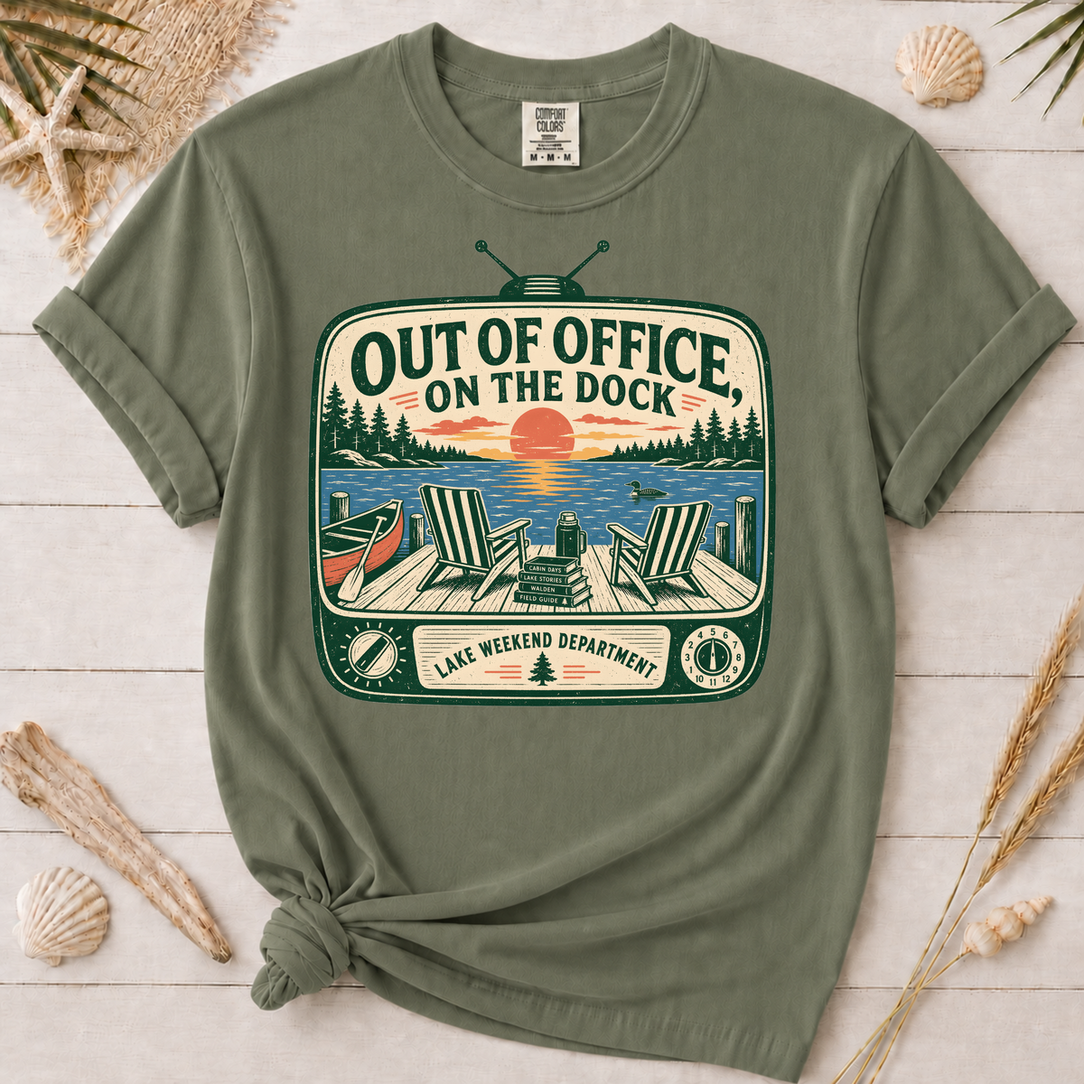 Out of Office on the Dock Graphic Tee