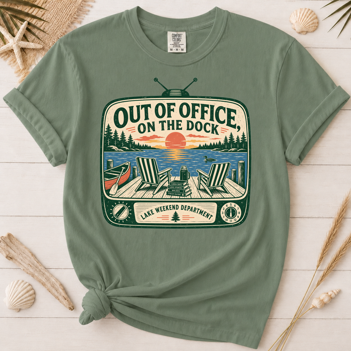 Out of Office on the Dock Graphic Tee