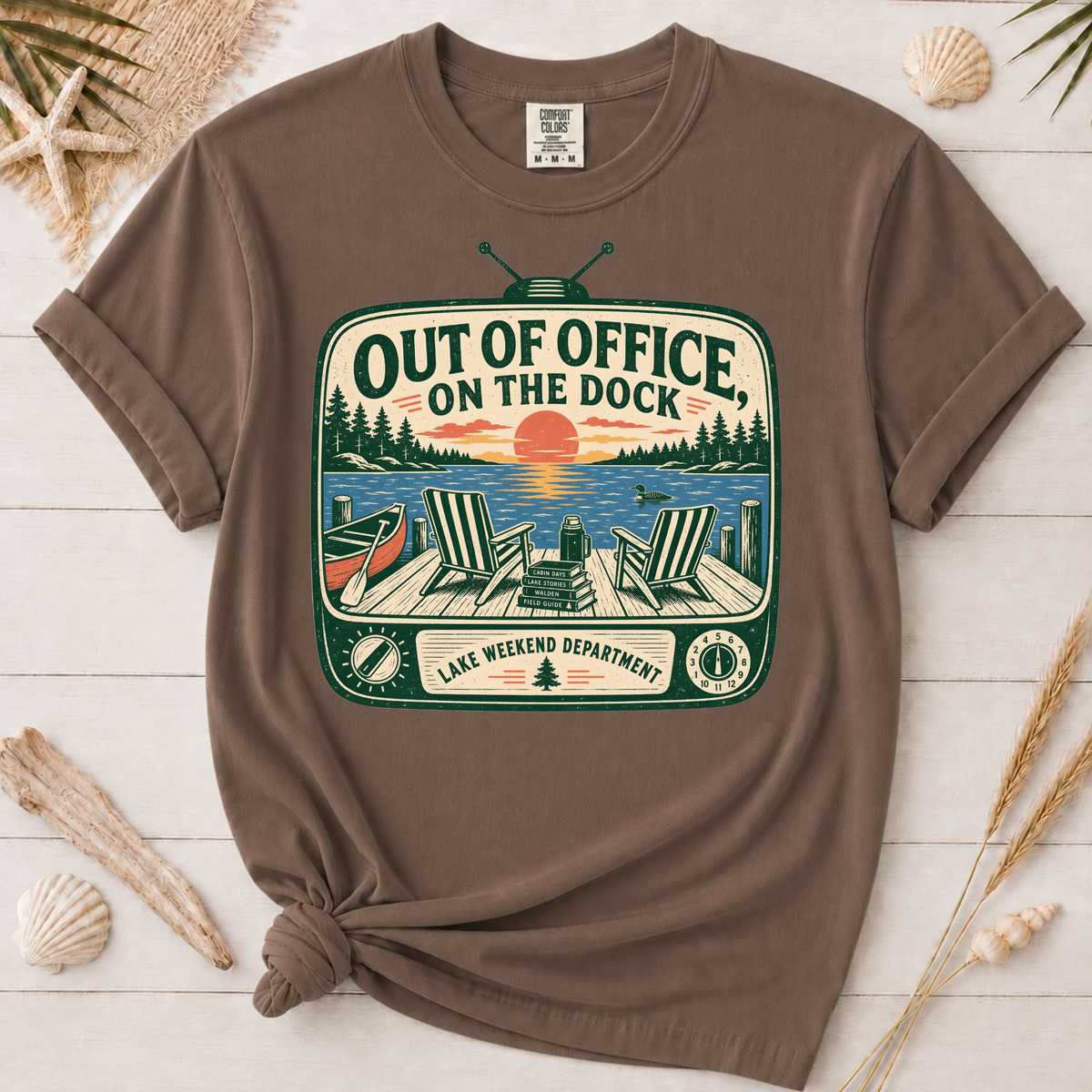 Out of Office on the Dock Graphic Tee