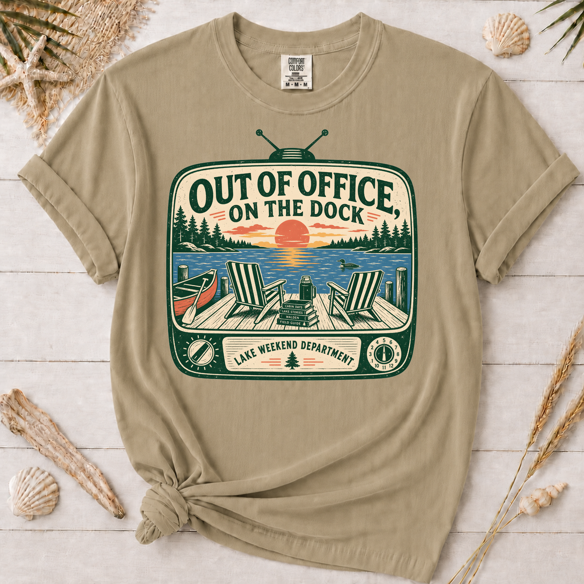 Out of Office on the Dock Graphic Tee