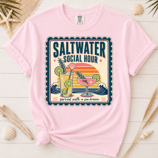 Saltwater Social Hour Coastal Graphic Tee