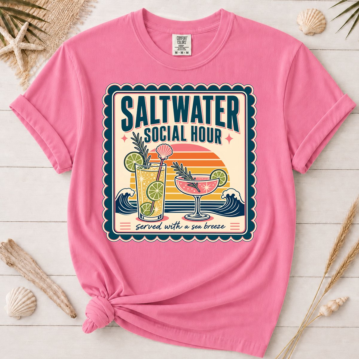 Saltwater Social Hour Coastal Graphic Tee