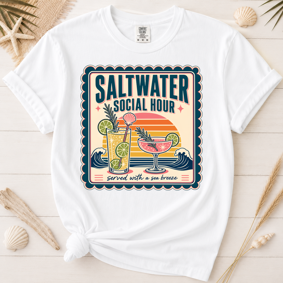 Saltwater Social Hour Coastal Graphic Tee