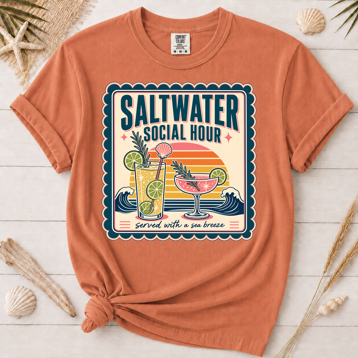 Saltwater Social Hour Coastal Graphic Tee