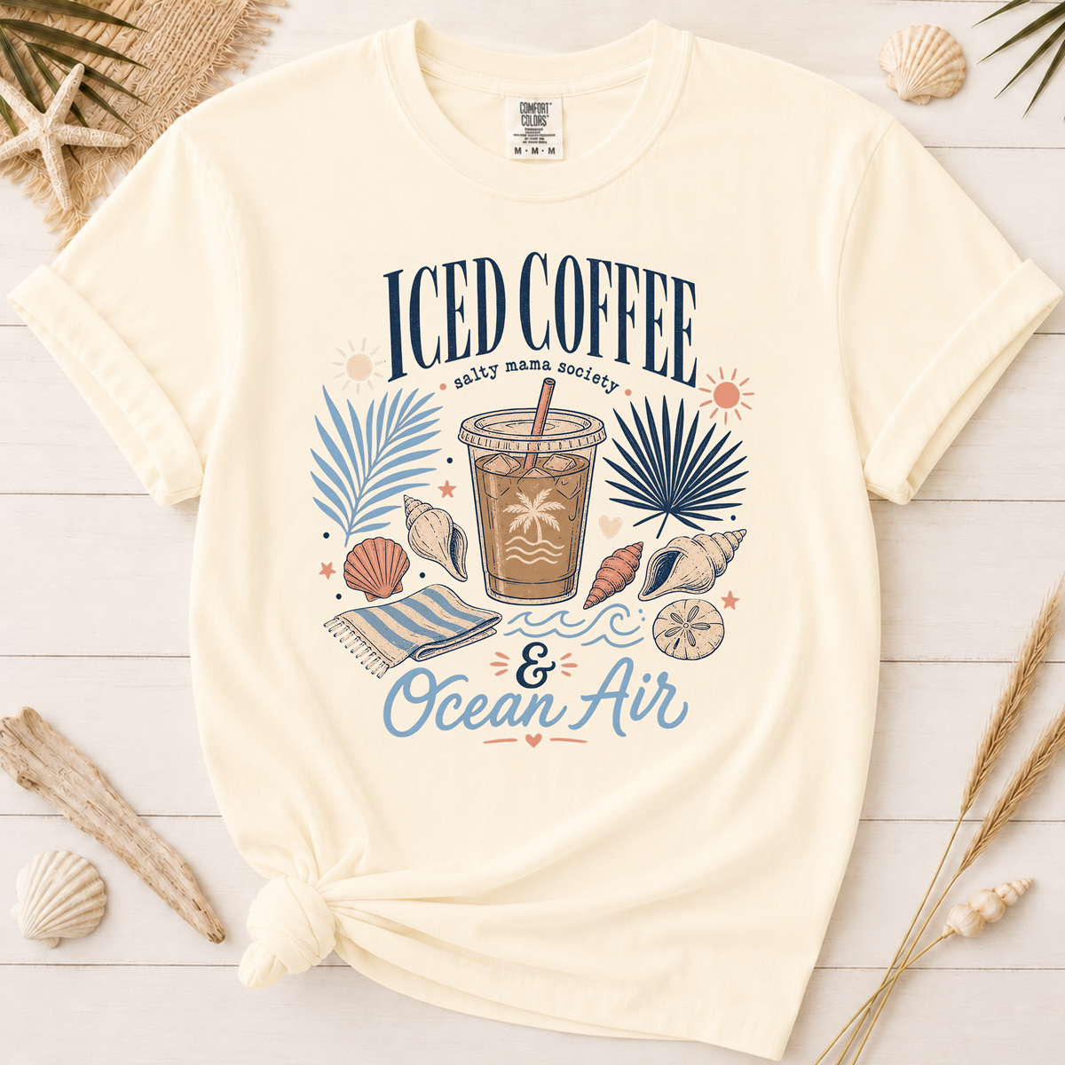 Iced Coffee & Ocean Air Graphic Tee