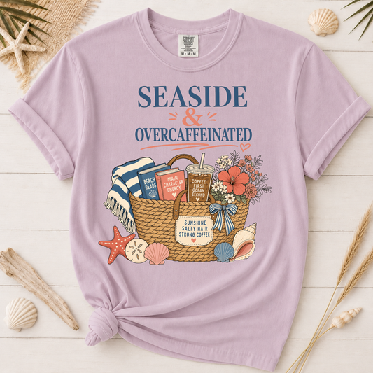 Seaside & Overcaffeinated Graphic Tee
