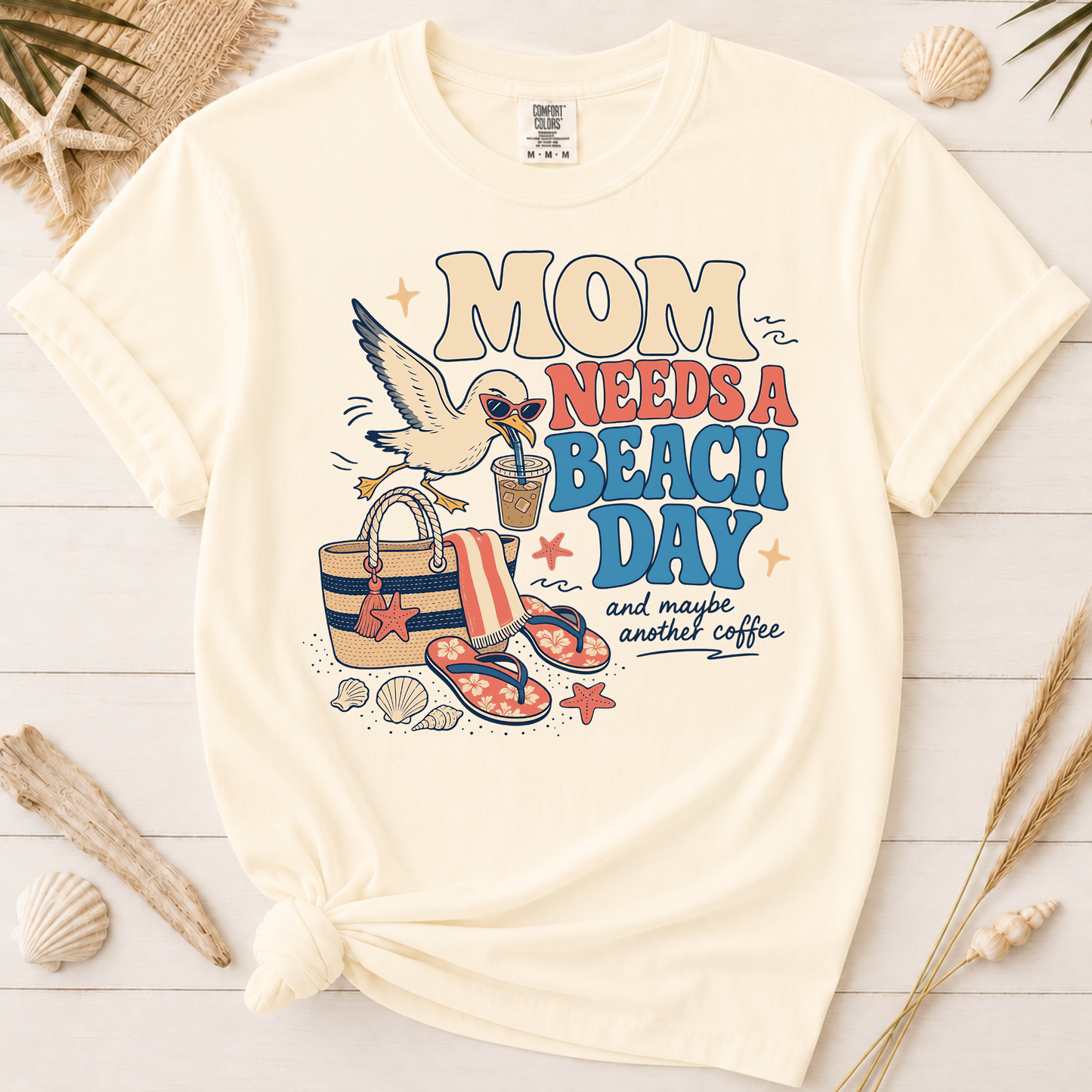 Mom Needs a Beach Day Graphic Tee