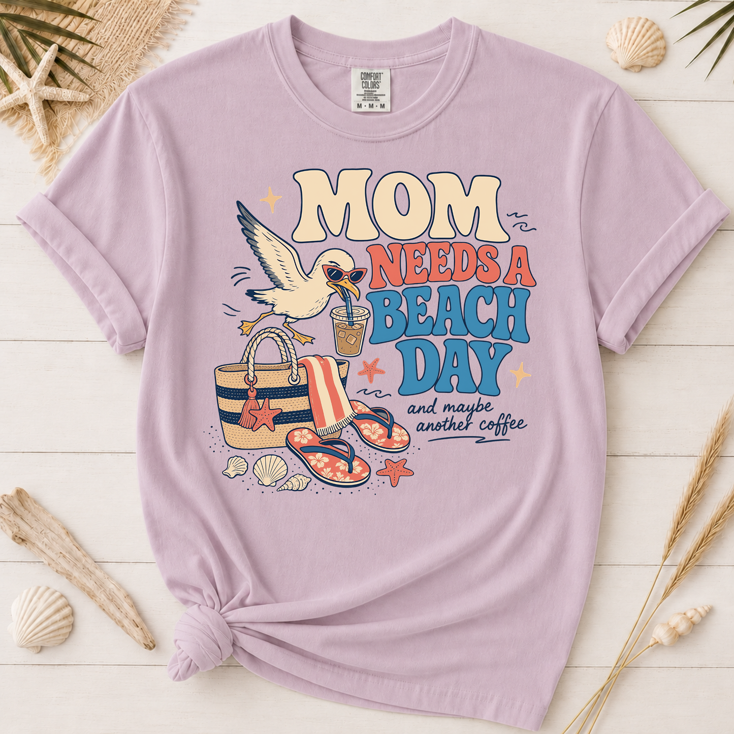 Mom Needs a Beach Day Graphic Tee