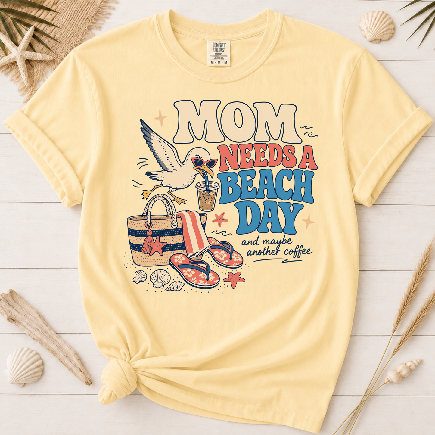 Mom Needs a Beach Day Graphic Tee