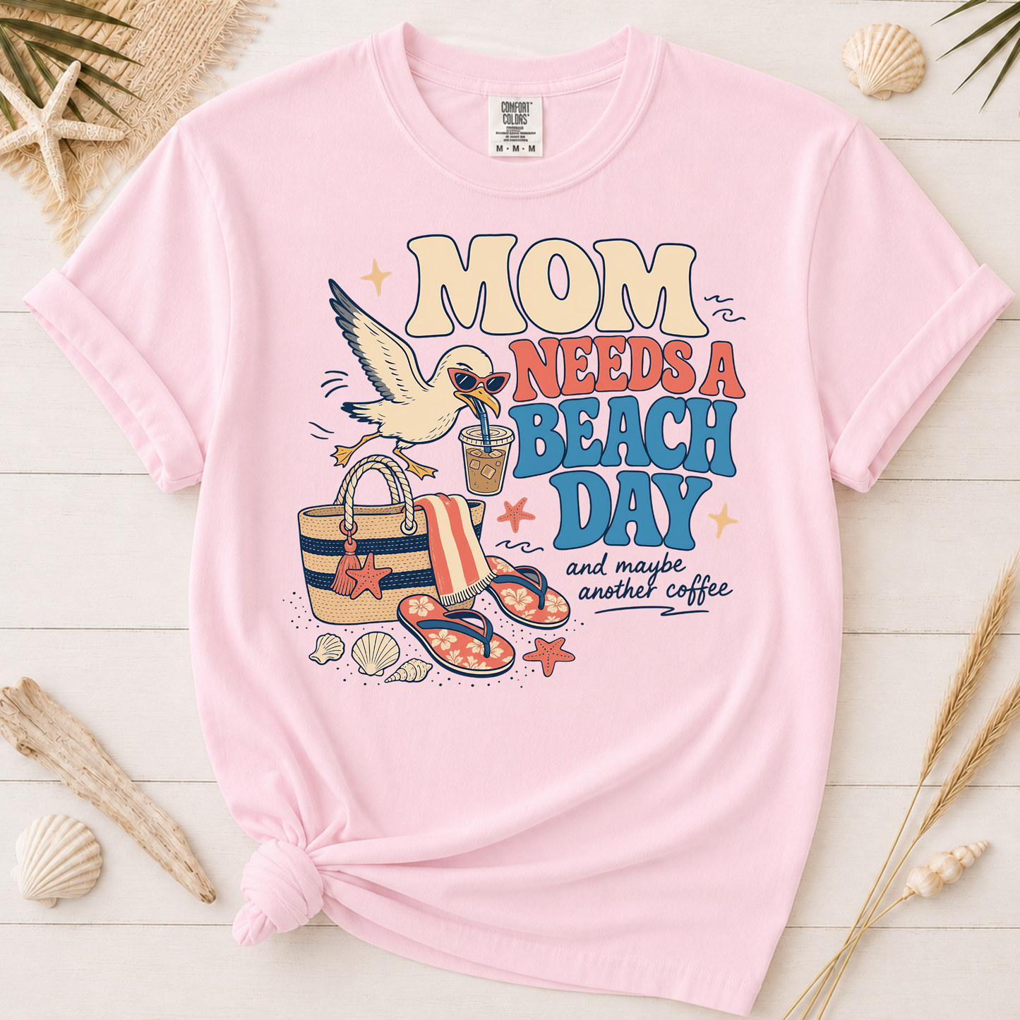 Mom Needs a Beach Day Graphic Tee