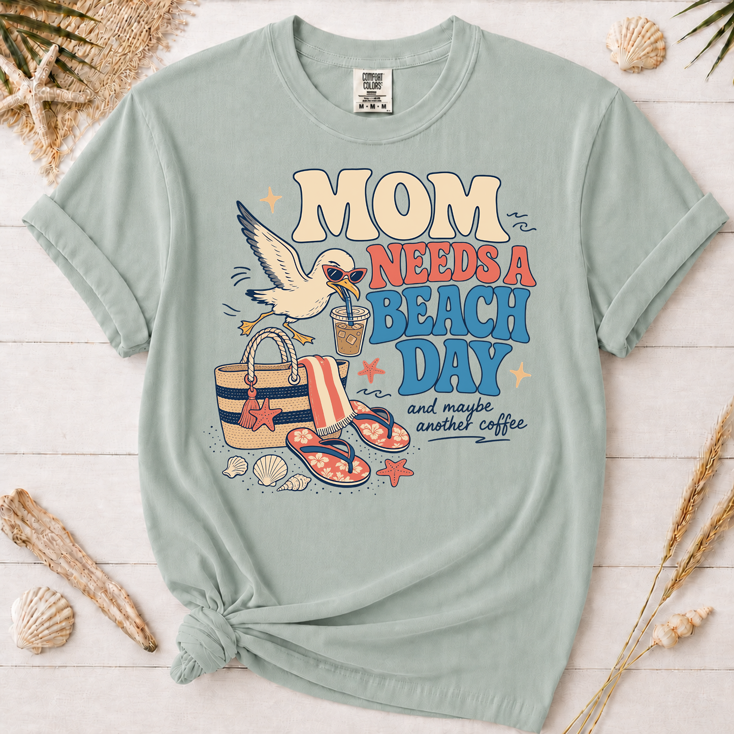 Mom Needs a Beach Day Graphic Tee