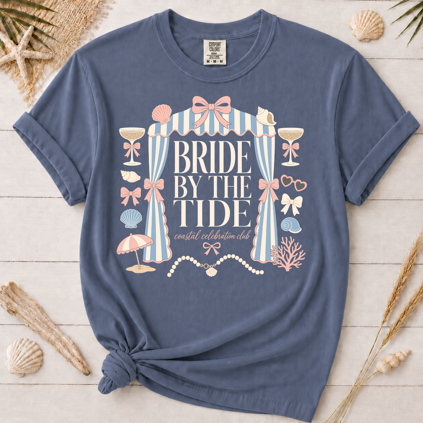 Bride by the Tide Coastal Bachelorette Graphic Tee