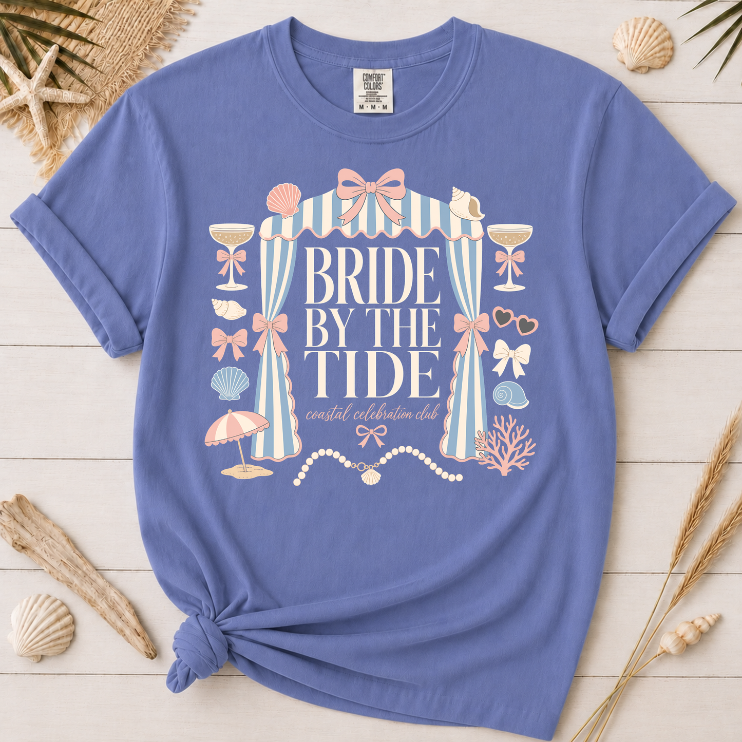 Bride by the Tide Coastal Bachelorette Graphic Tee
