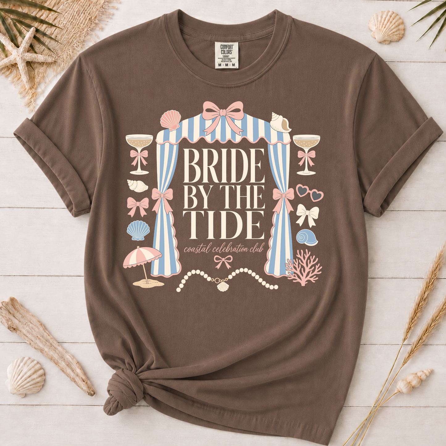Bride by the Tide Coastal Bachelorette Graphic Tee