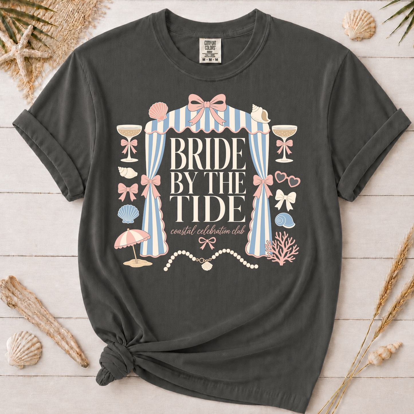 Bride by the Tide Coastal Bachelorette Graphic Tee