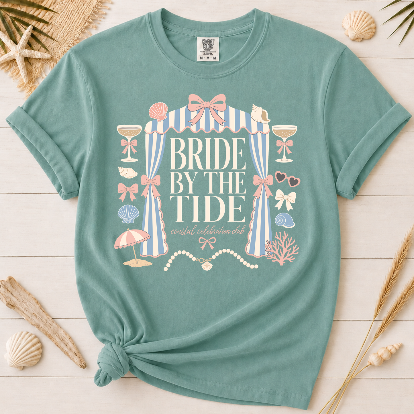 Bride by the Tide Coastal Bachelorette Graphic Tee