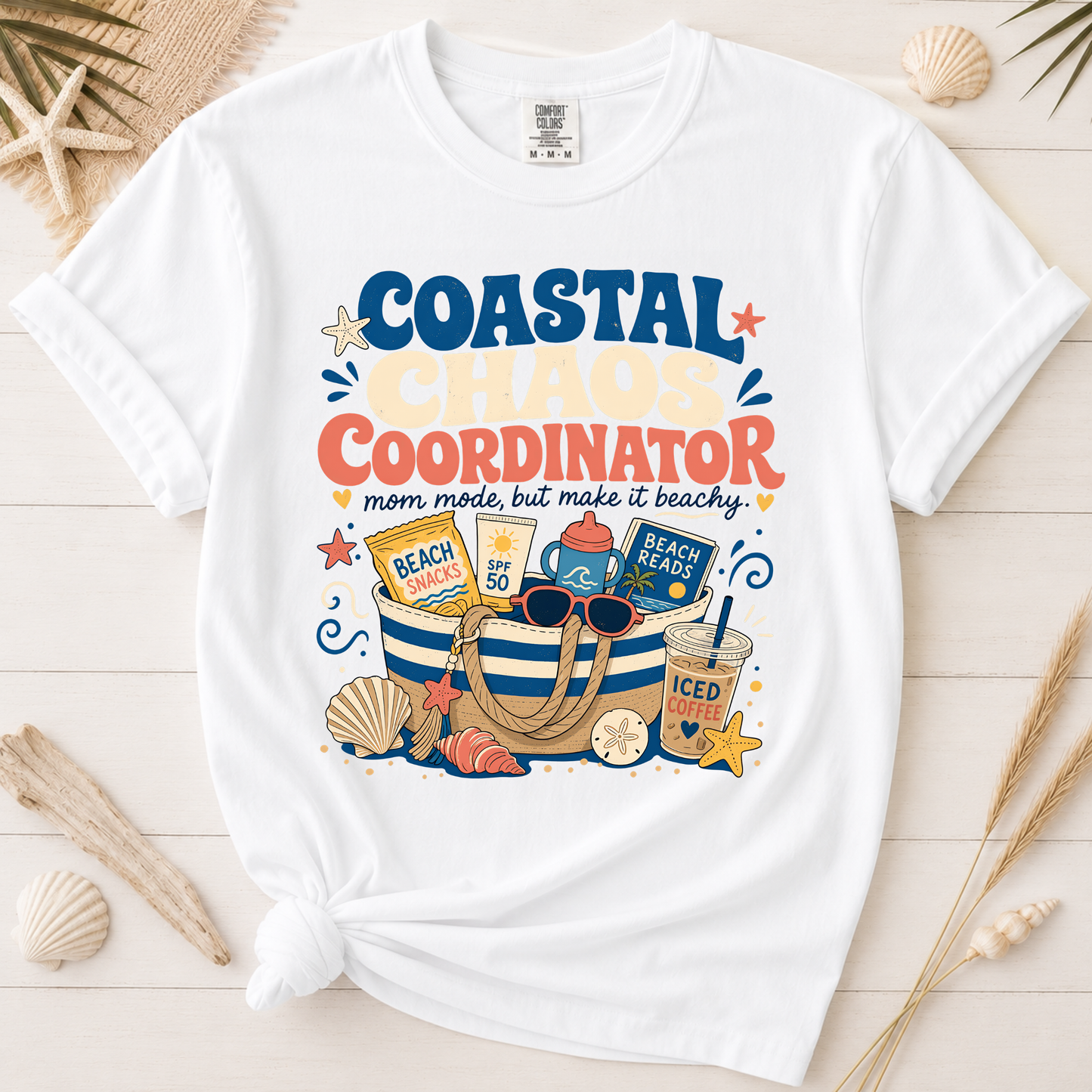 Coastal Chaos Coordinator Mom Graphic Tee