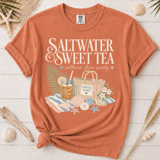 Saltwater & Sweet Tea Coastal Graphic Tee