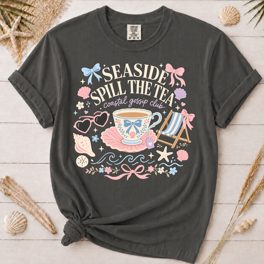 Seaside Spill the Tea Coastal Graphic Tee