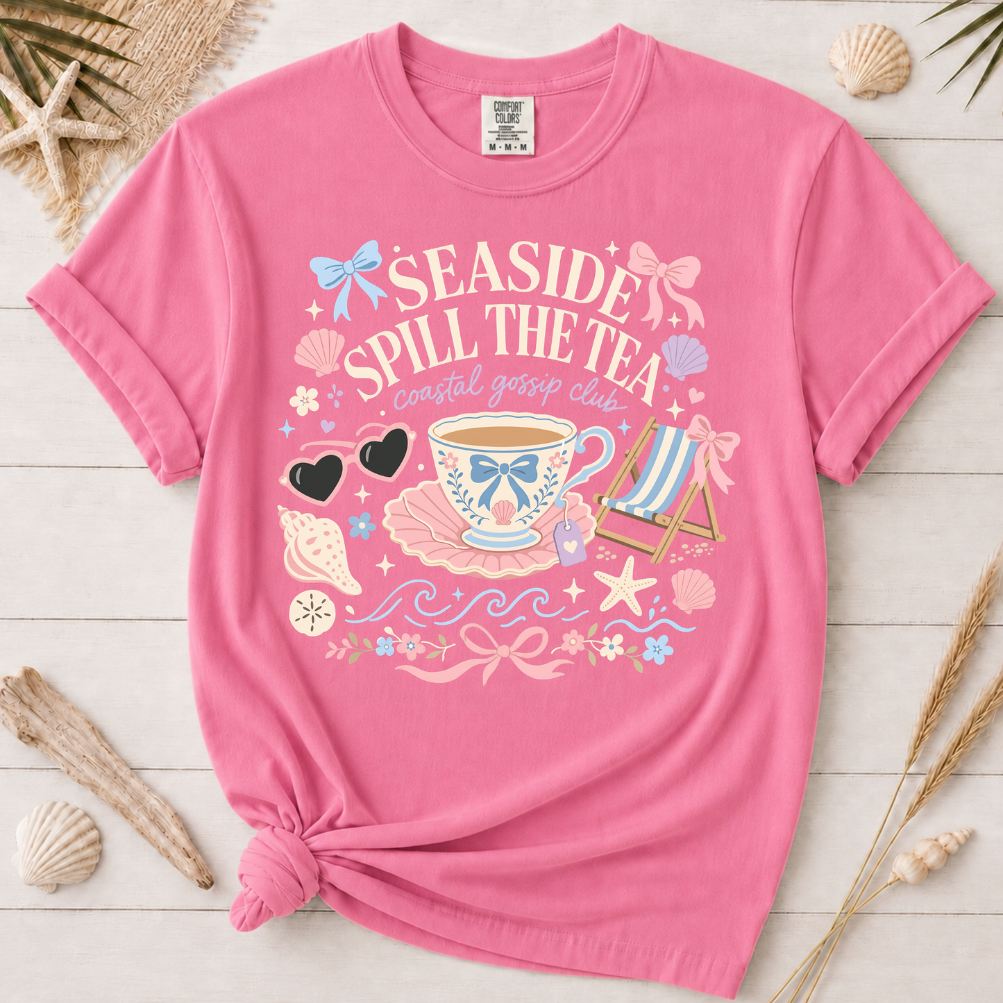 Seaside Spill the Tea Coastal Graphic Tee