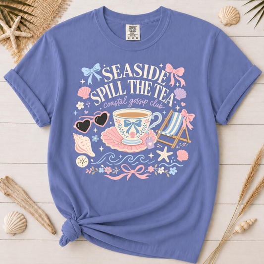 Seaside Spill the Tea Coastal Graphic Tee