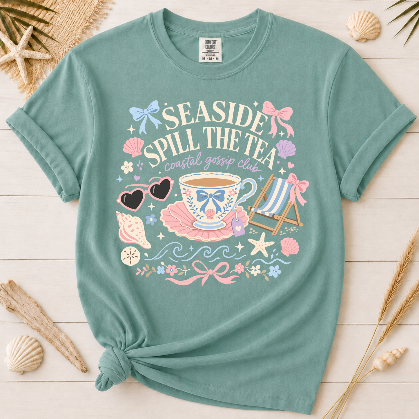 Seaside Spill the Tea Coastal Graphic Tee