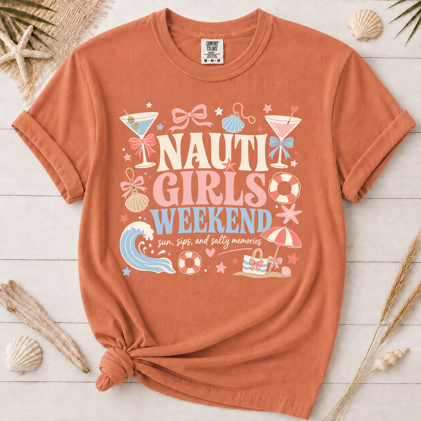 Nauti Girls' Weekend Coastal Graphic Tee
