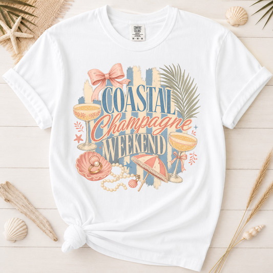 Coastal Champagne Weekend Graphic Tee